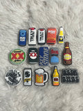 Alcohol (Beer) Shoe Charms