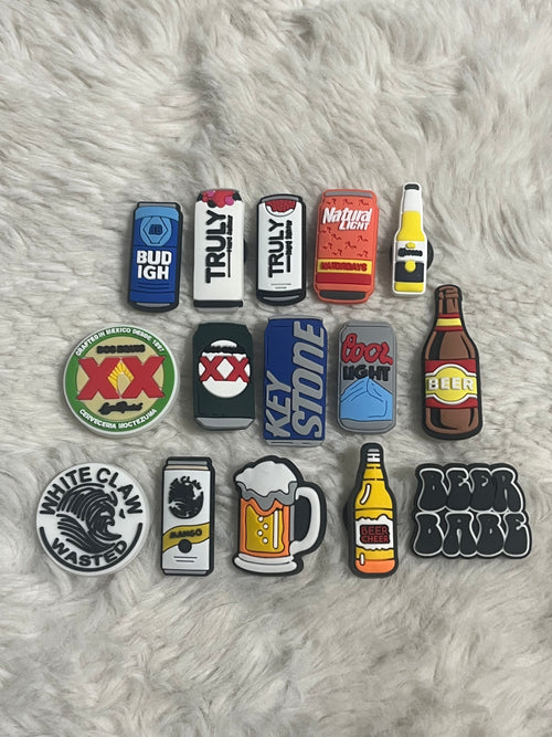 Alcohol (Beer) Shoe Charms