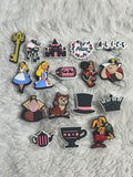 Alice in Wonderland Shoe Charms