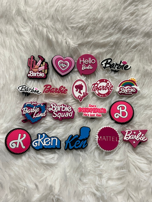 Barbie (Words) Shoe Charms
