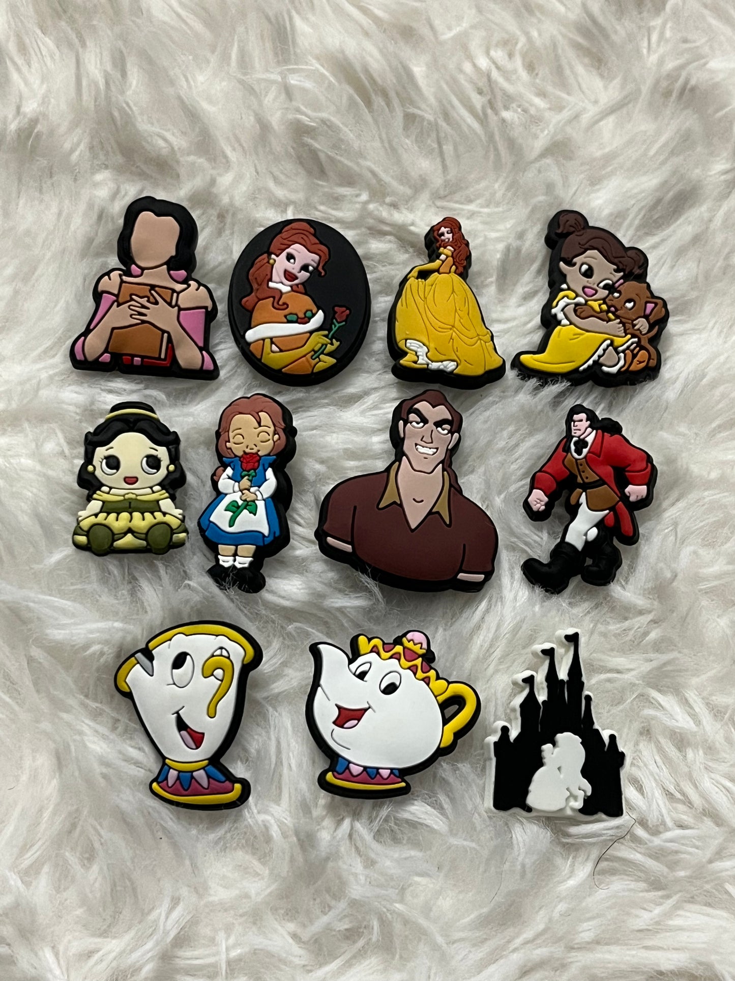 Beauty and the Beast Shoe Charms