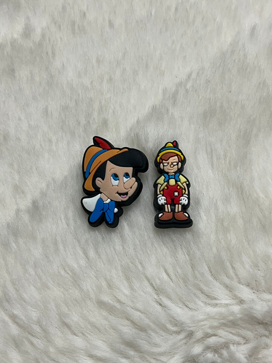 Pinocchio Croc Charms