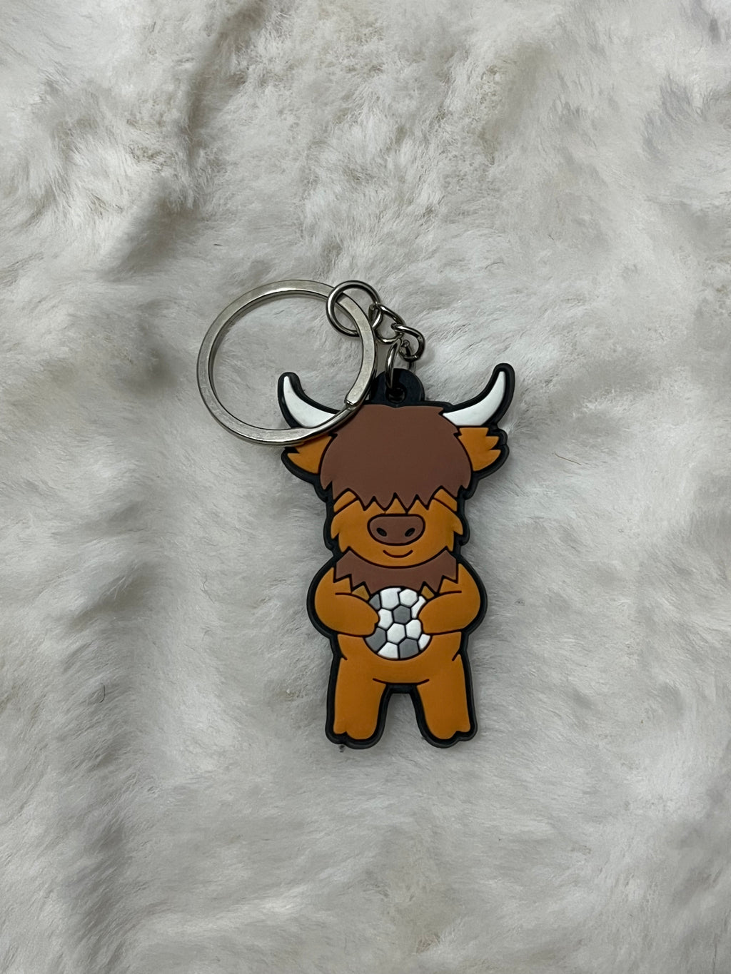 Highland Cow Keychain