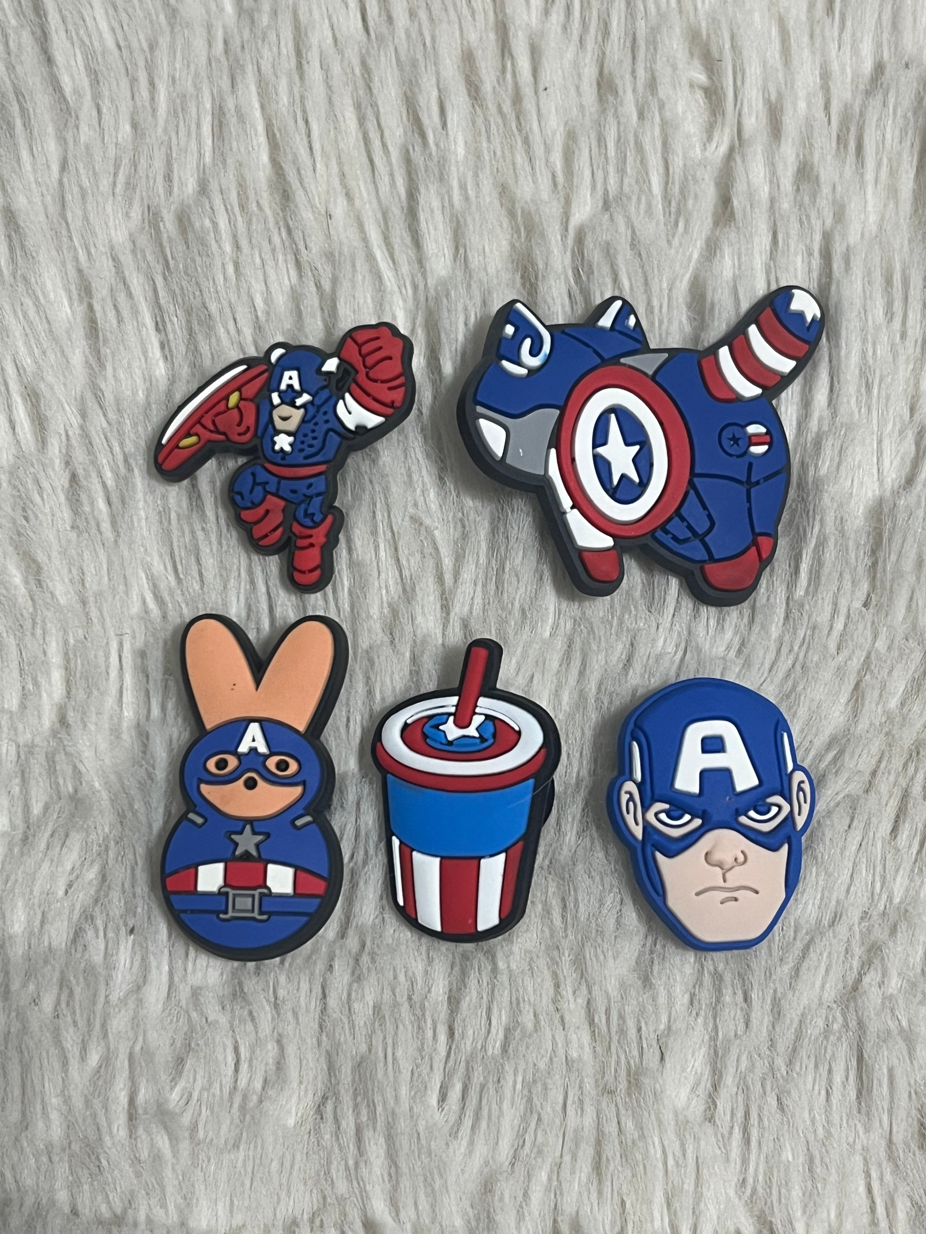 Captain America Shoe Charms