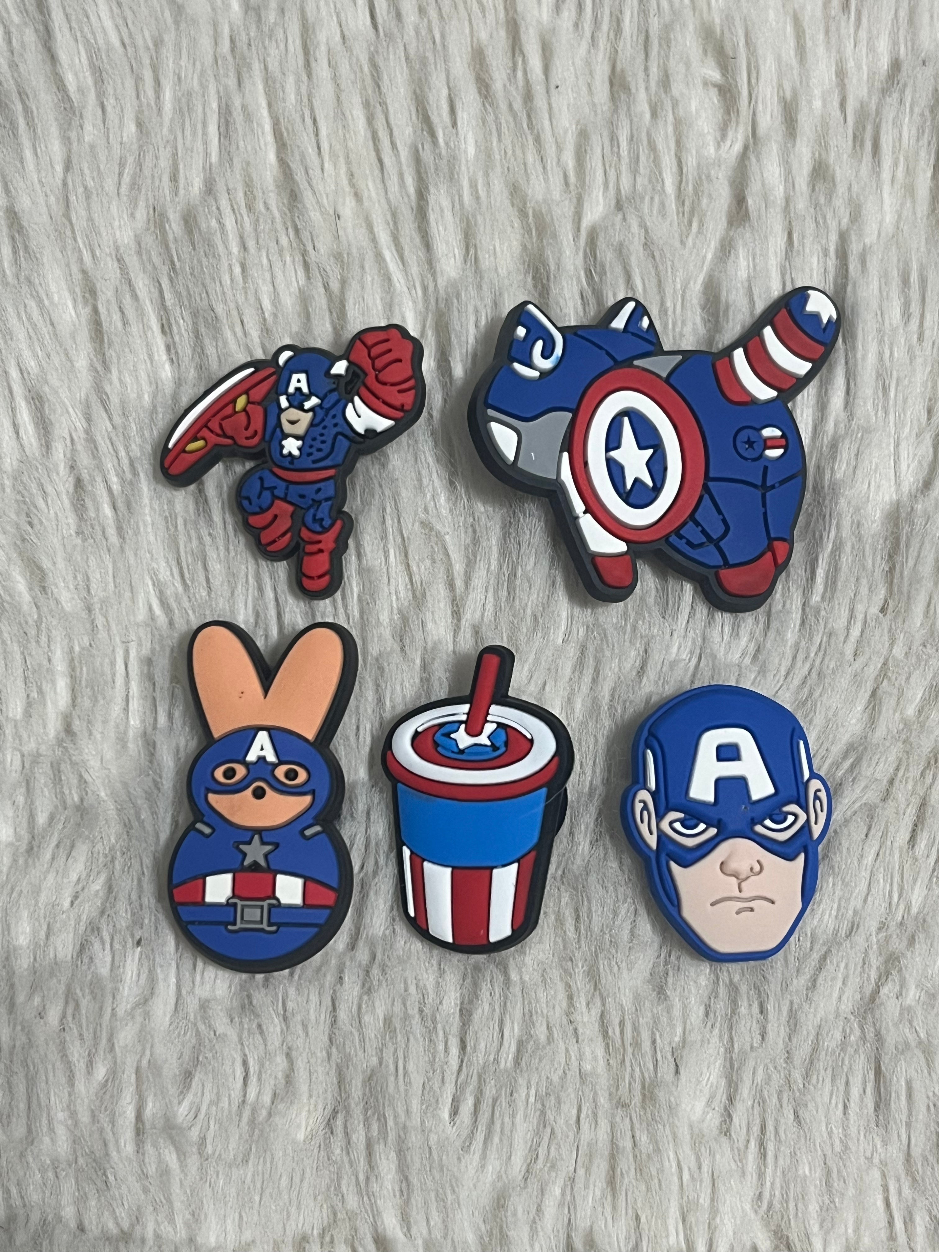 Captain America Shoe Charms
