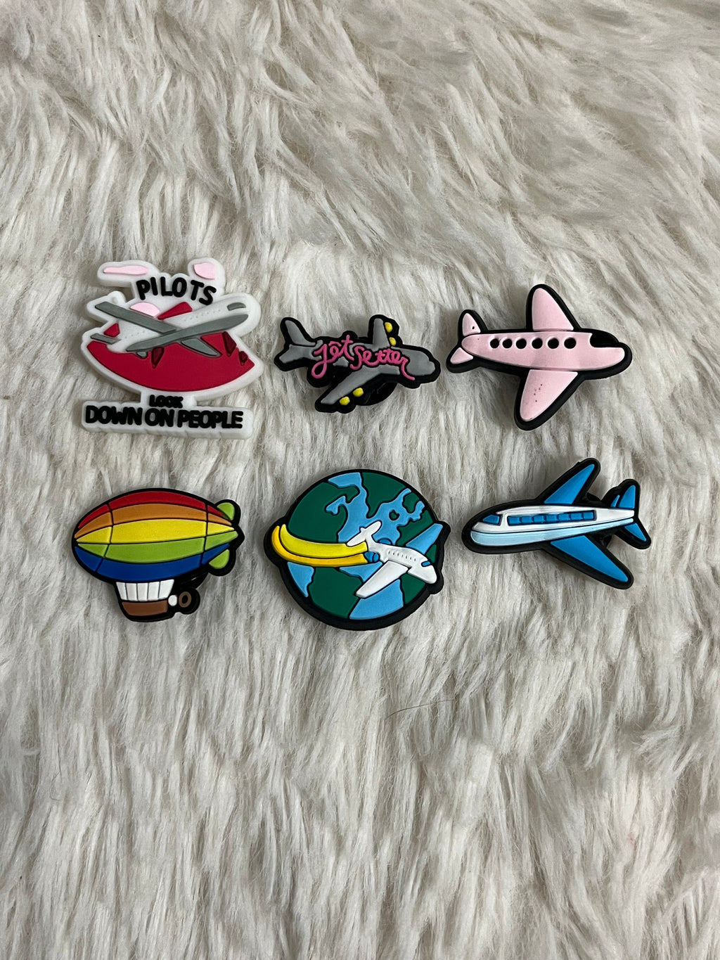 Air Travel Shoe Charms