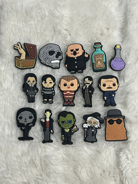 Addams Family Shoe Charms