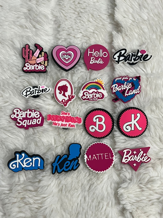 Barbie (Words) Shoe Charms