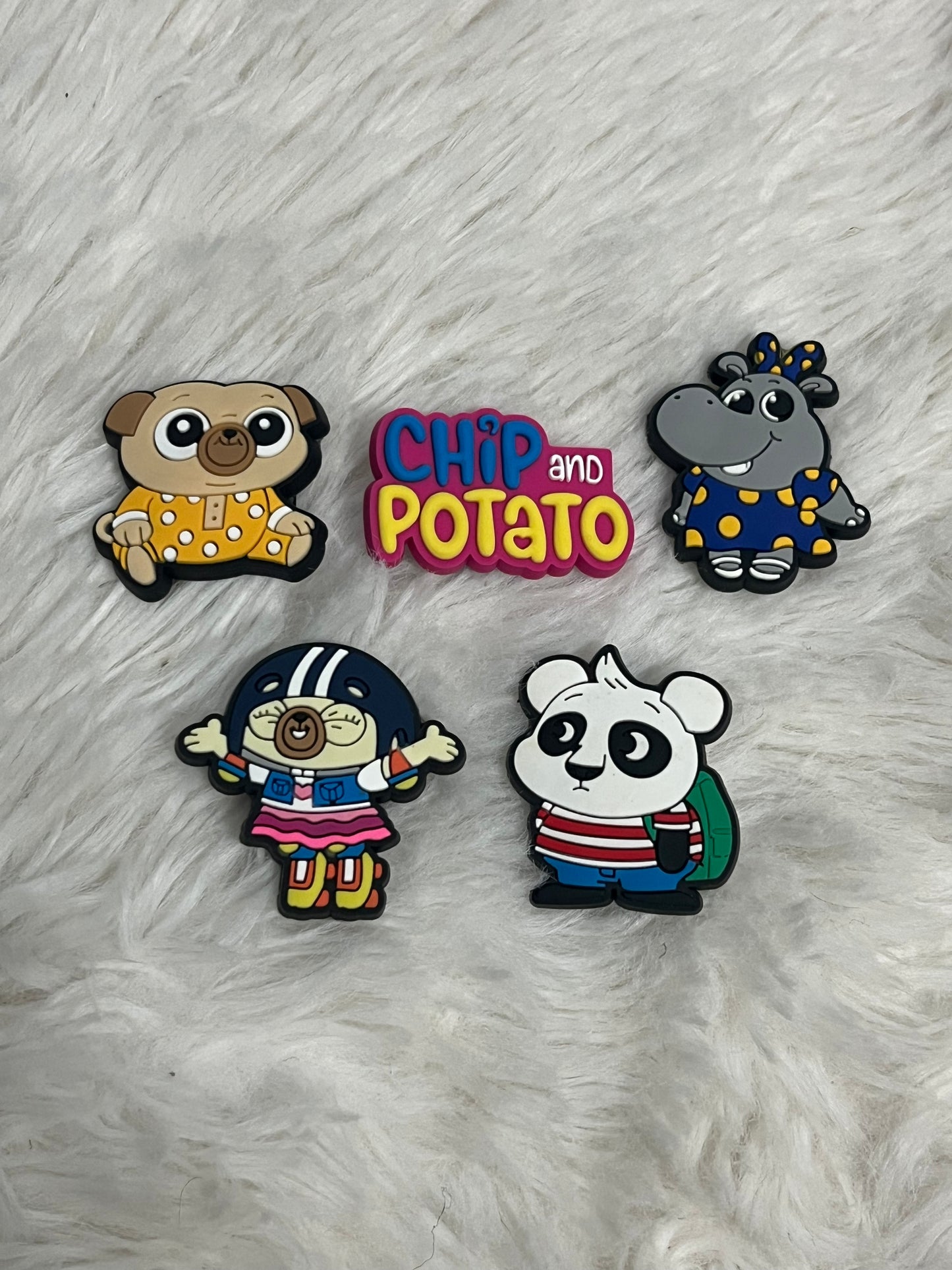 Chip and Potato Shoe Charms