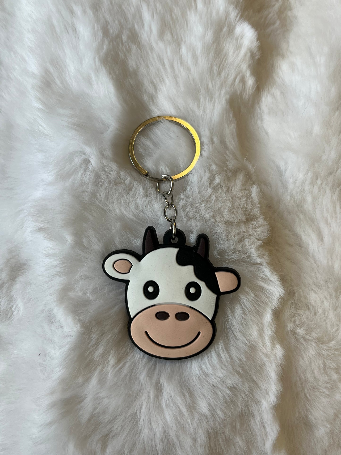 Cow Keychain